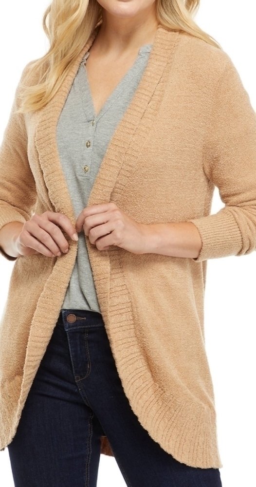 RUBY Rd. Woman Sweater Program Velvet Cardigan